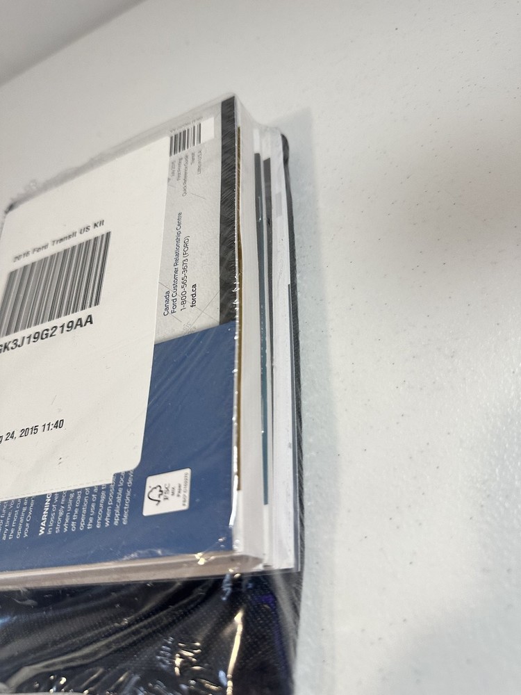 2016 Ford Transit Owner's Manual Set