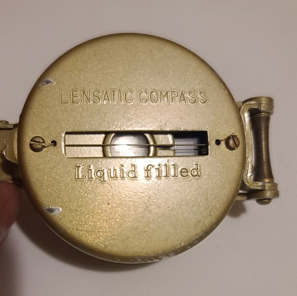 Vintage Lensatic Liquid Filled Compass