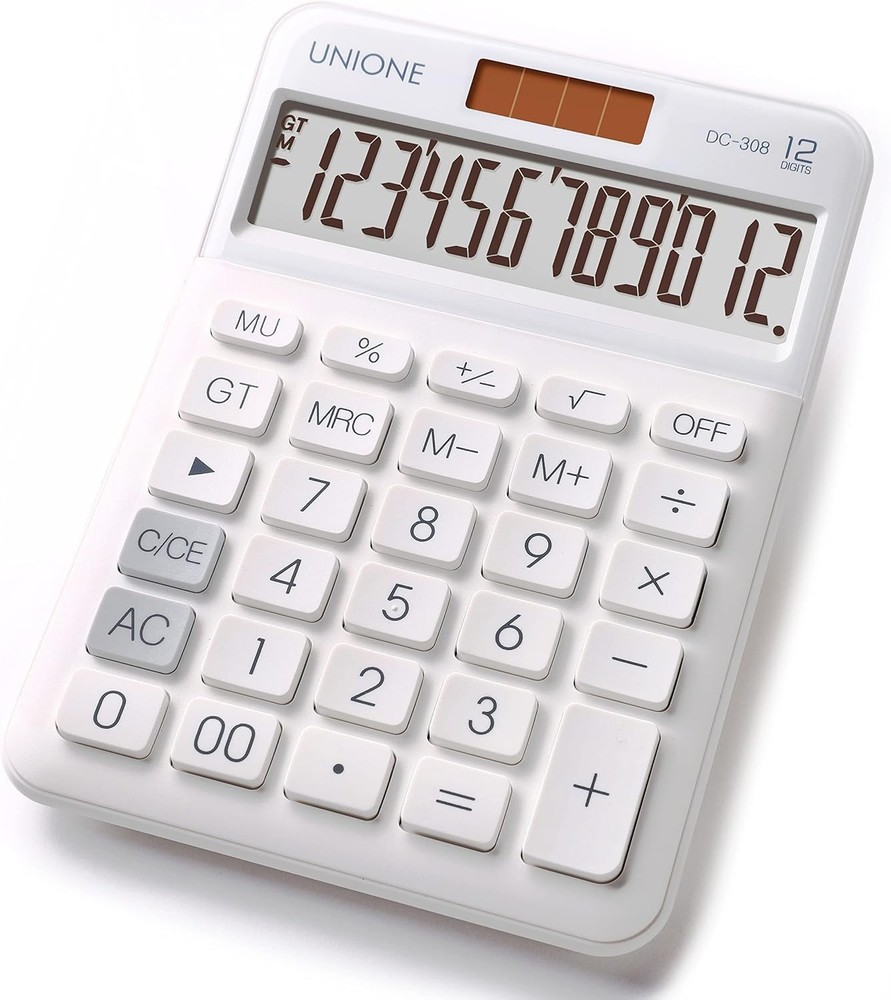 New, Two Line Display, Desktop Calculator. History Function- 30 Memories, Calcul