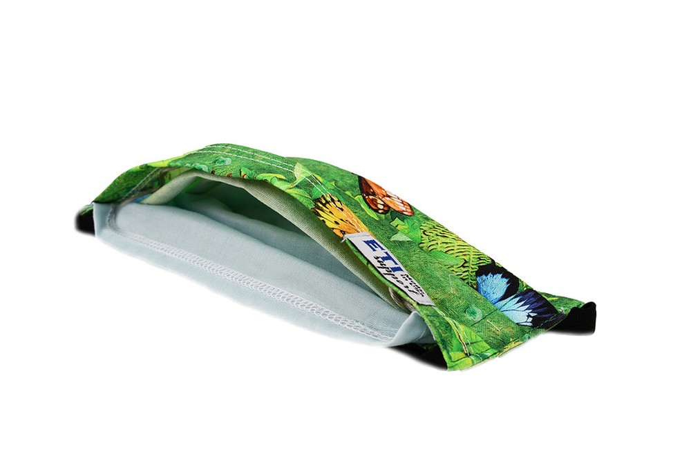 Green Butterfly Face Mask