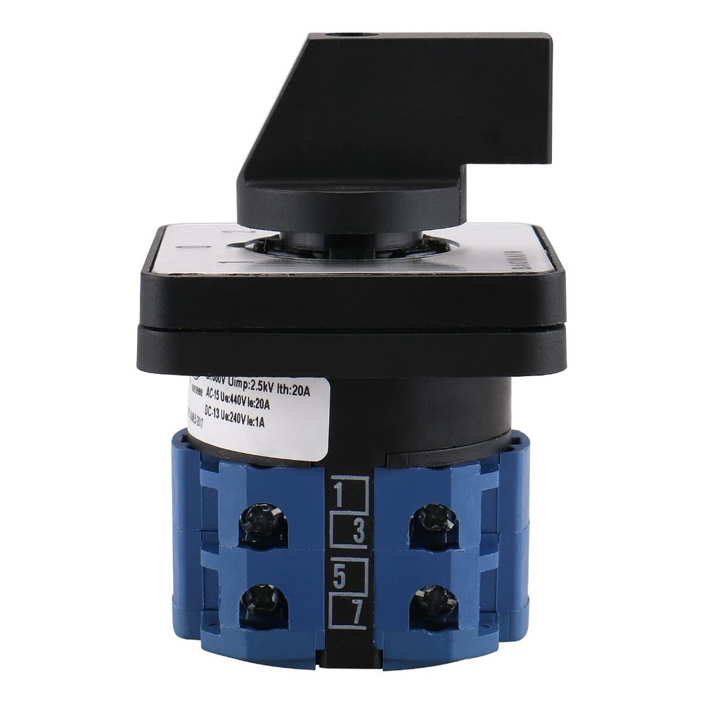 Changeover Switch 3 Position 8-16 Terminals 20-63A Universal Rotary Cam Selector