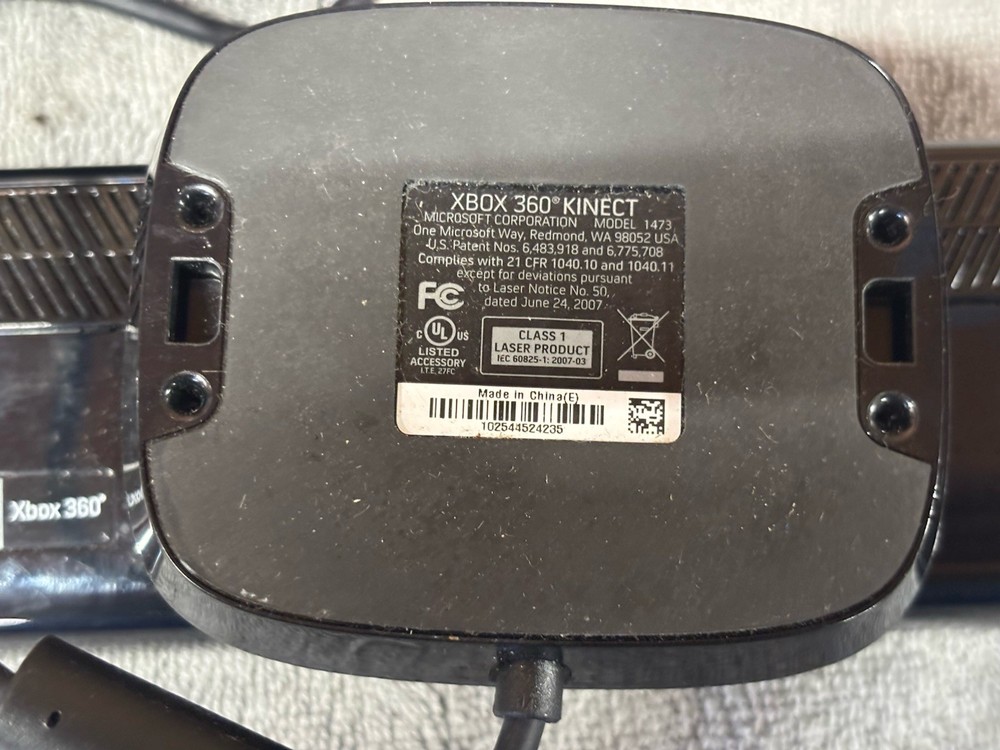 Microsoft Xbox 360 Kinect Connect Black Sensor Bar Model 1473