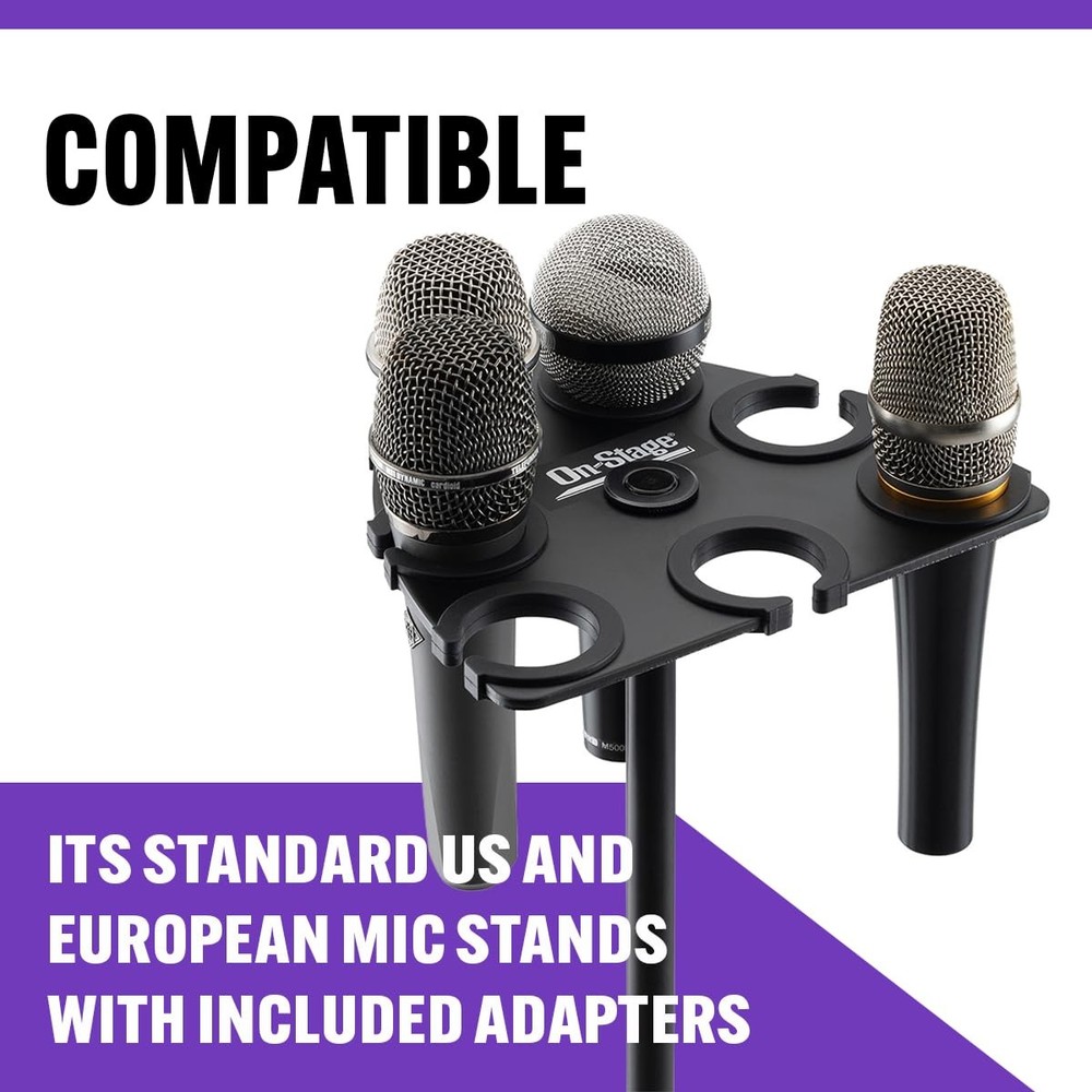On-Stage MSA2700 Multi-Mic Holder (Microphone Organizer, Display, Caddy,