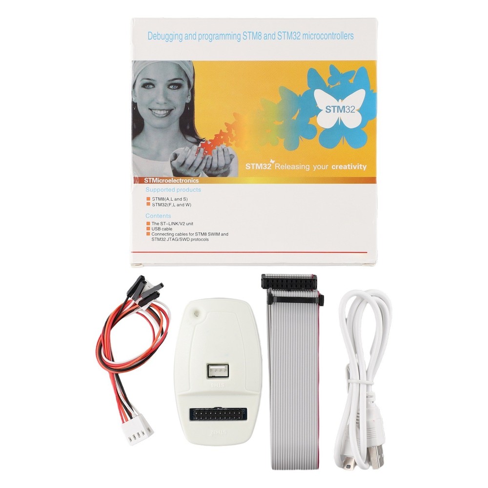 Emulator ST-Link/V2 Host Kits Series USB Cable 20pin Cable Compiler