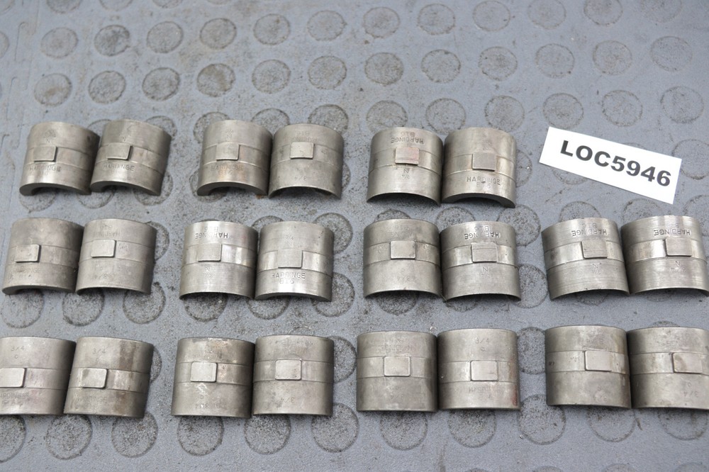 HARDINGE ( 3/4'' ROUND ) B16 COLLET PADS  READ DESCRIPTION ! LOC5946