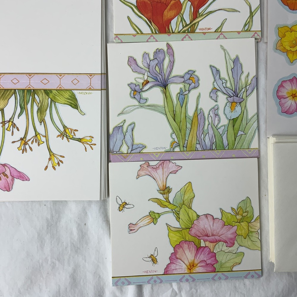 Current “Spring Spirit” 1981 Stationery Set - Fold A Notes & Note Cards….