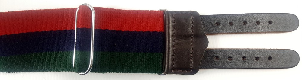 Red, Blue and Green Webbing Regiment Stable Belt
