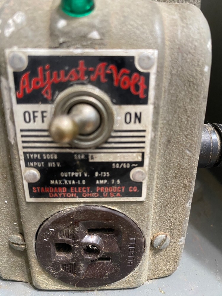 Adjust-A-Volt Variac Variable Electric Transformer 115V input 0-160V Made in USA