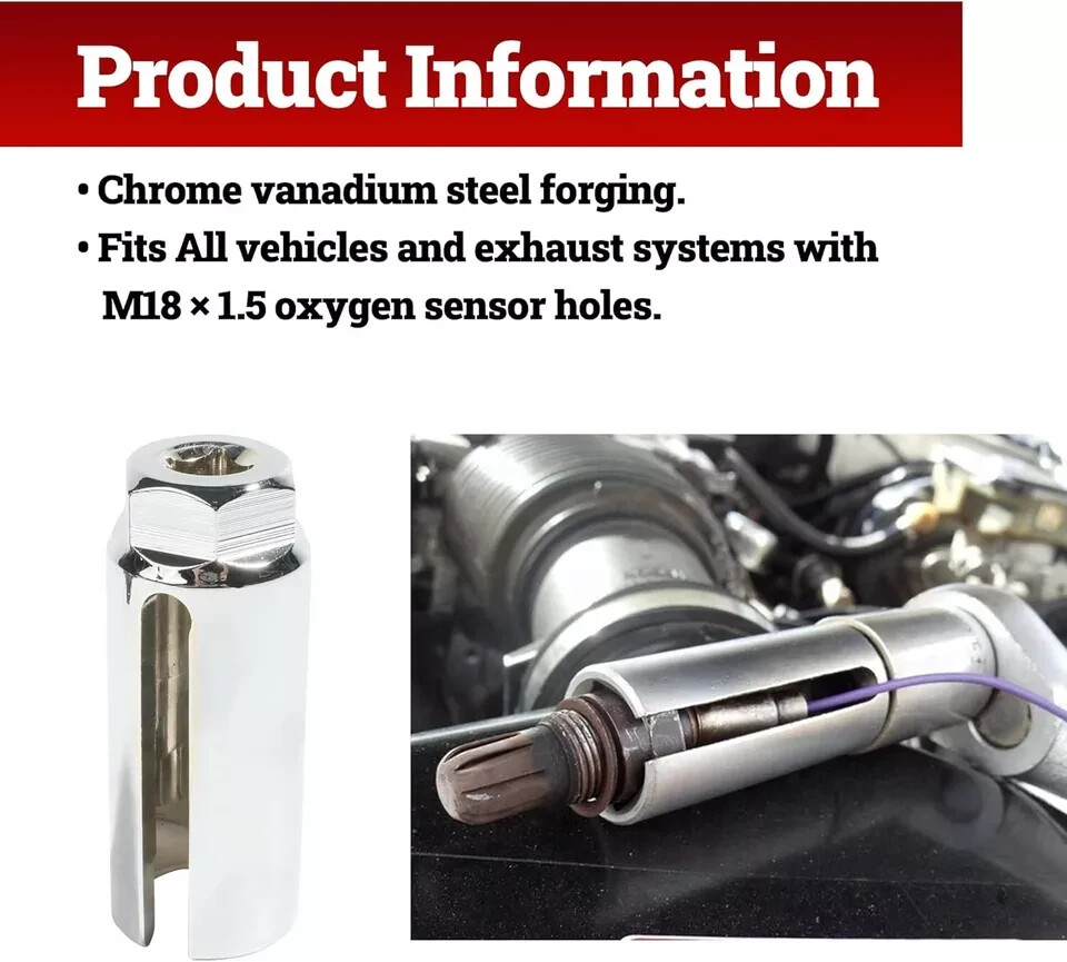 Zlirfy 5PCS Oxygen Sensor Removers,Automotive Oxygen Sensor Socket Wrench Remove