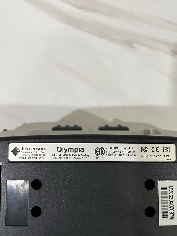 Olympia Telesensory low vision Magnifier MV2A electronic reading aid
