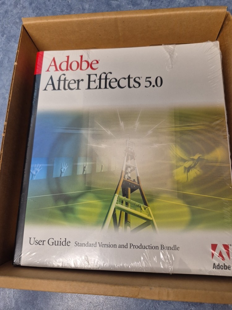 Adobe After Effects 5.0 & 5.5 Software Apple Macintosh w/ User Manuals & Plugin!