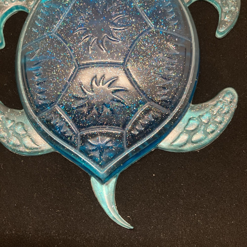 Turtle Wall Art, Expoxy Resin, Handmade, 7x5”