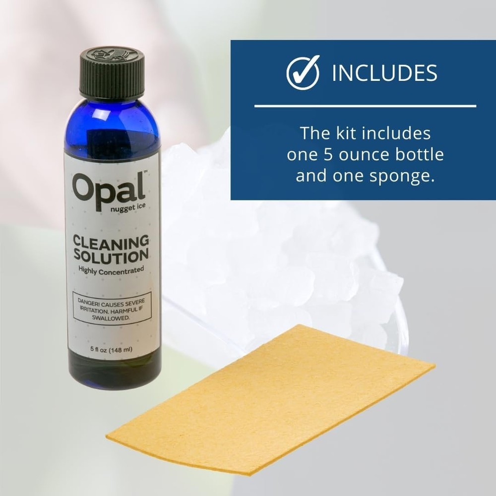 Maintain Fresh Ice: Opal Cleaning Kit with 5 oz Solution & Sponge for Ice Maker