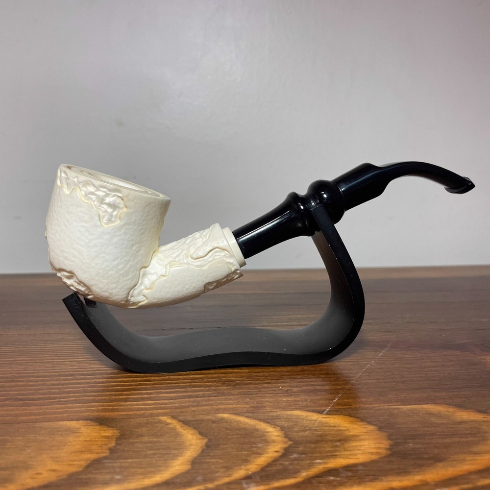 S.Yanik Meerschaum Pipe Map Ornament Smoking Pipe