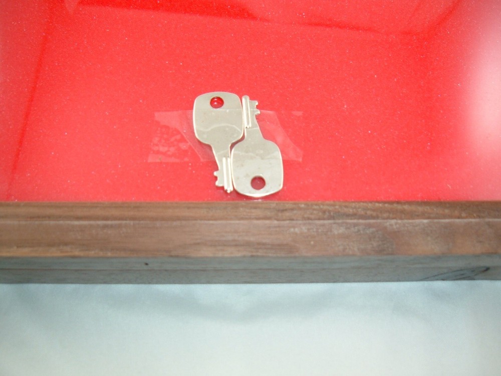 WALNUT Wood showcase display case 12 X 18 X 2" Quality made, glass, solid walnut