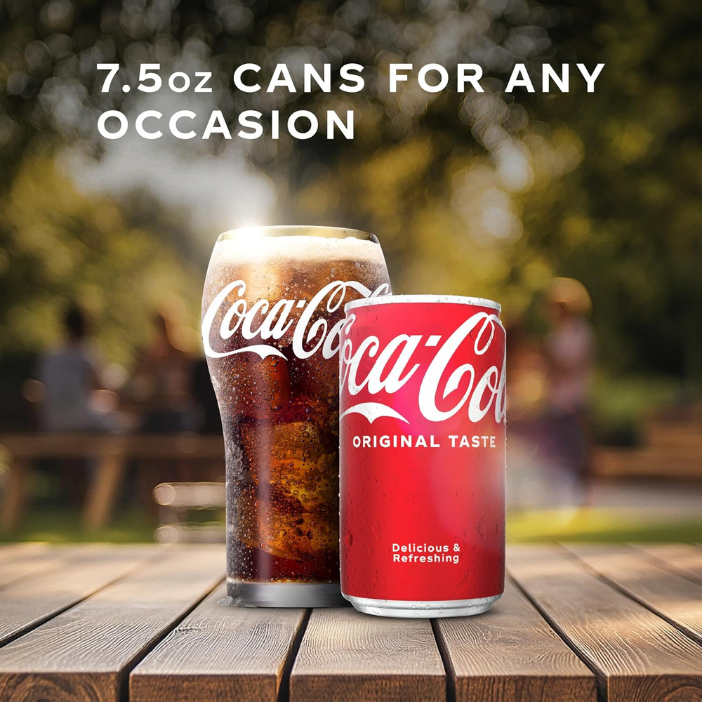Fridge Pack Soda Soft Drinks, 7.5 fl oz Cans, 10 Pack - Mini Soda Cans