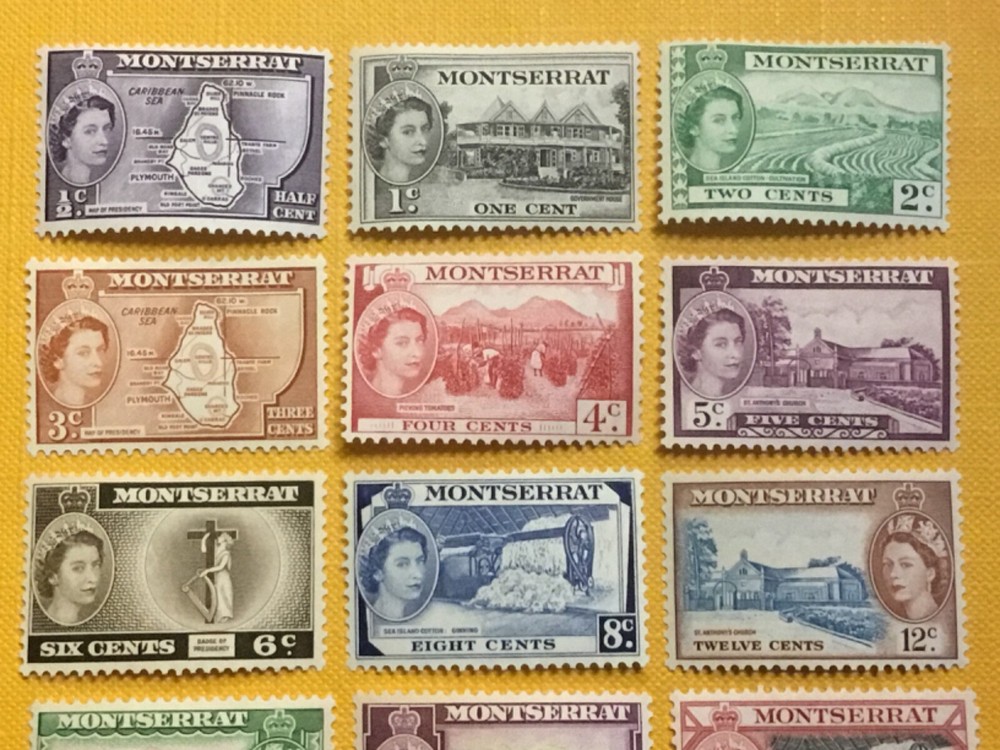 MONTSERRAT QEII 1953 SET MH