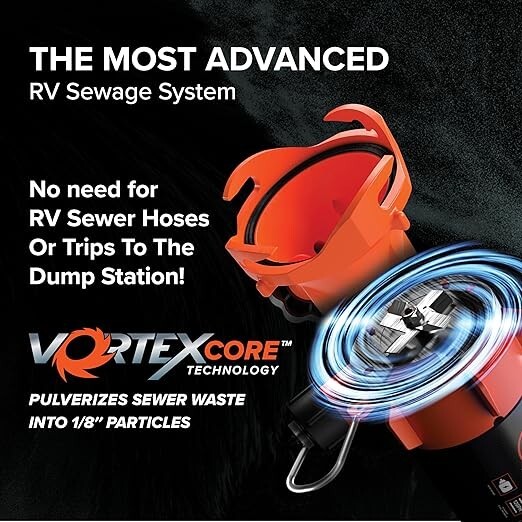 Camco Rhino Sewer Macerator Pump System 39040 - Advanced VortexCore Technology