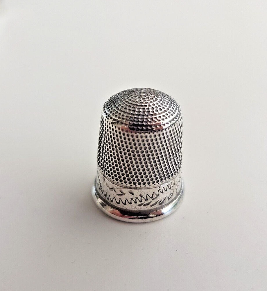 6 Assorted Birmingham hallmark silver thimbles