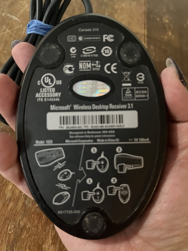 Microsoft Wireless Optical Desktop Receiver 3.1 Model 1028 Replacement