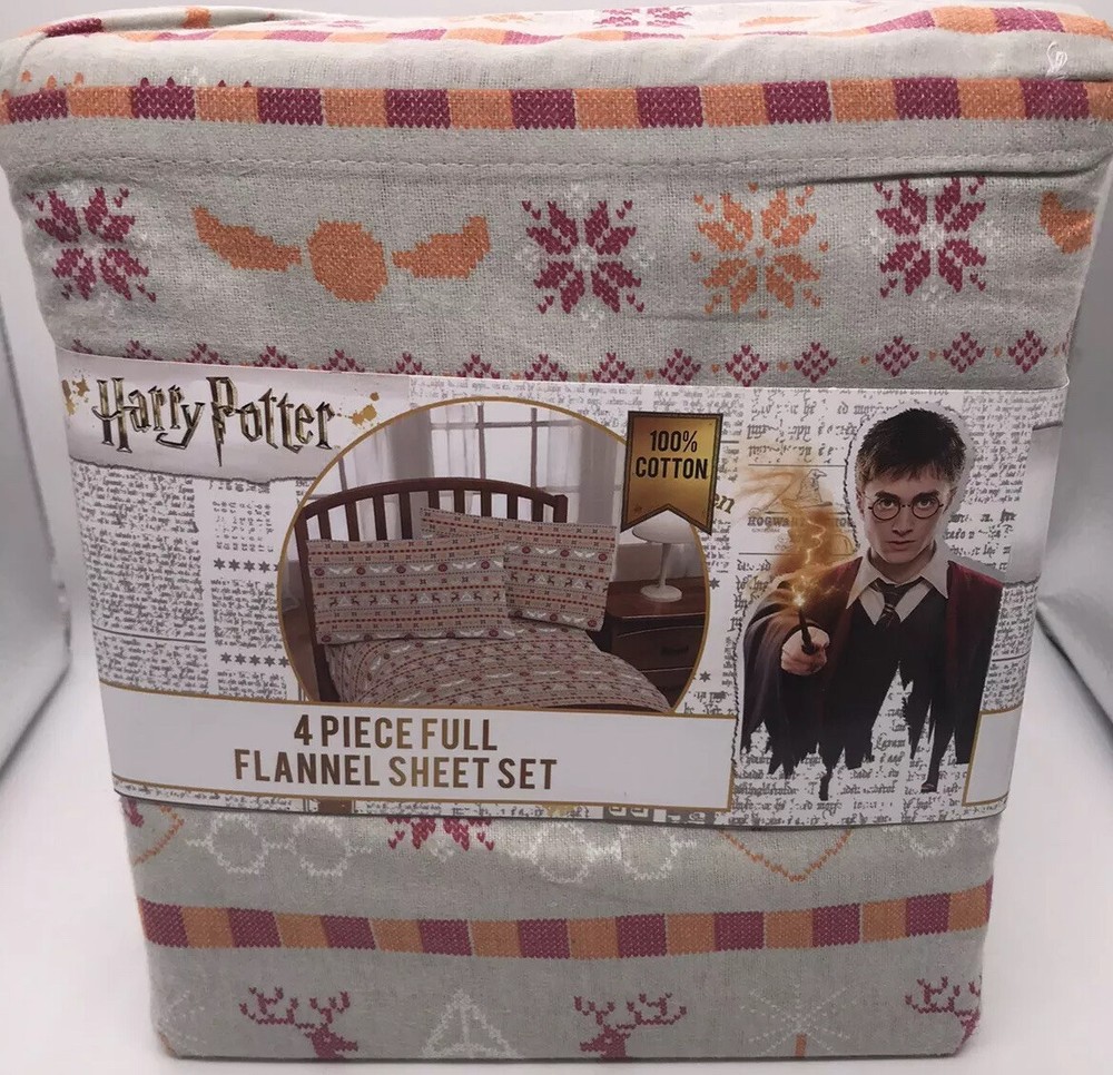 Harry Potter 4 Piece Flannel Full Size Set