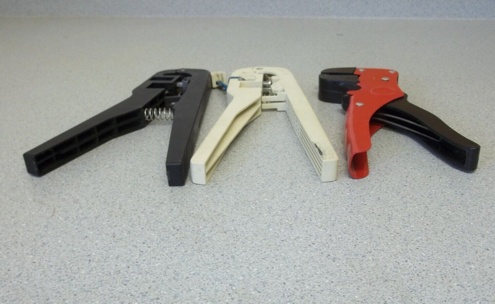 Telephone wire crimping tools 3 total telephone line installation tools