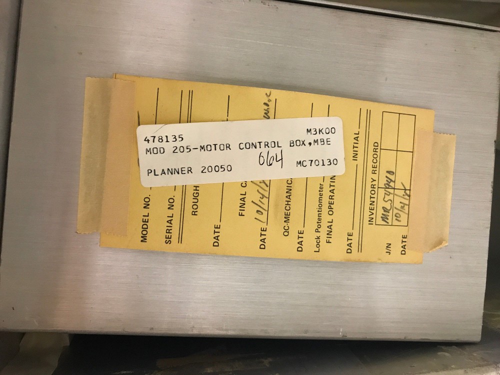 PERKIN ELMER MODEL 205 DIGITAL MOTOR CONTROL