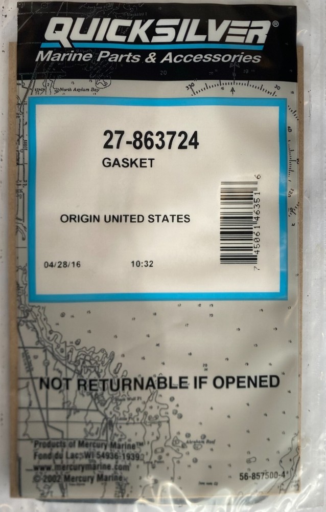 Quicksilver Gasket Part# 27-863724
