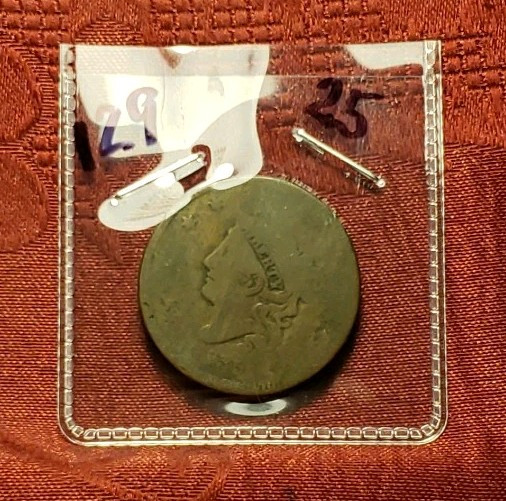 1835 US Liberty Coronet Head Large One Cent, Free Shipping