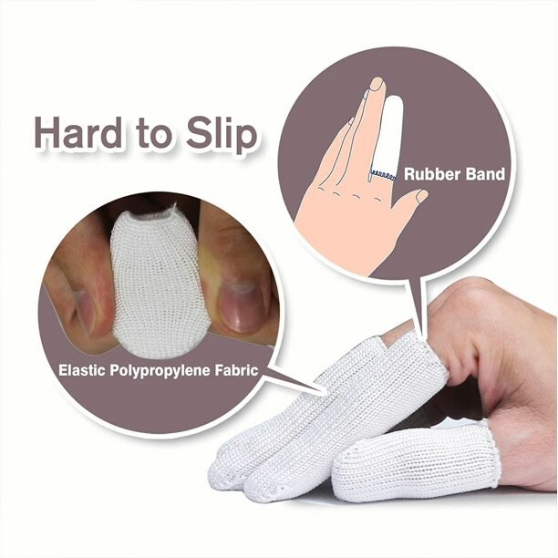 EvridWear Polypropylene Finger Cots, Reusable Toe Thumb Protector (10 Pcs)