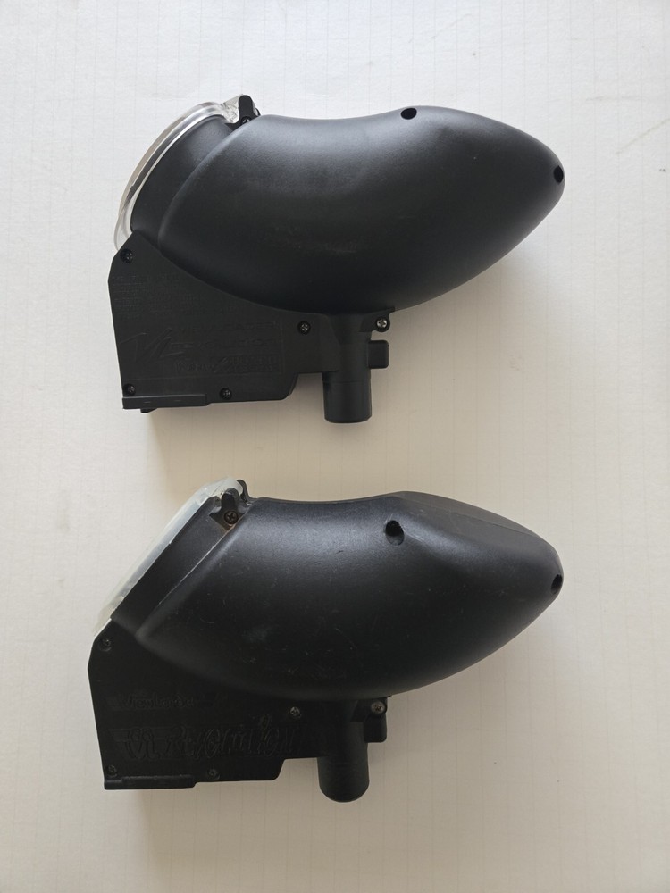 Two Viewloader Revolution Paintball Hoppers-Tested Working