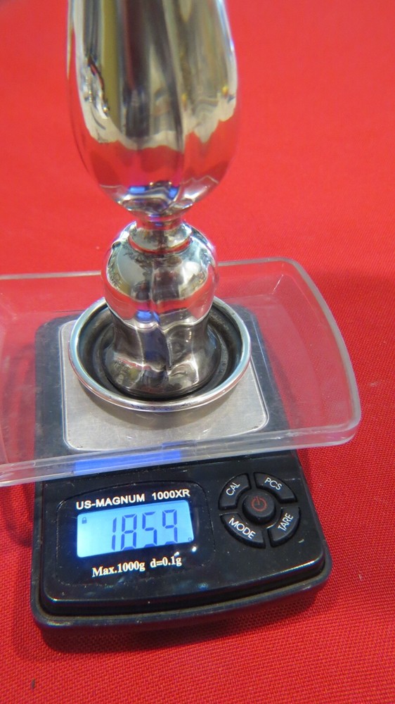 800 Fine Silver German Candlestick