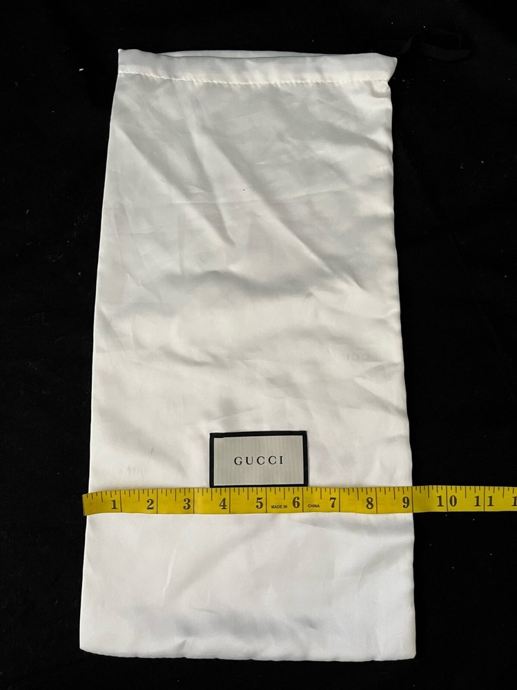 Gucci Dust Bag Storage Cover Drawstring White 17.2" x 9"