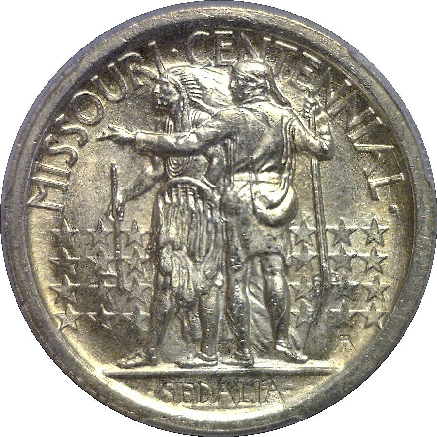 1921 Missouri Commemorative Half Dollar PCGS MS-64