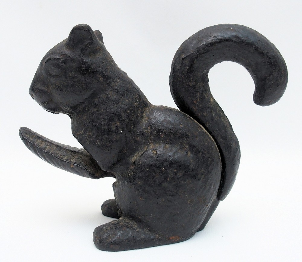 Vintage Black Cast Iron Squirrel Nut Cracker