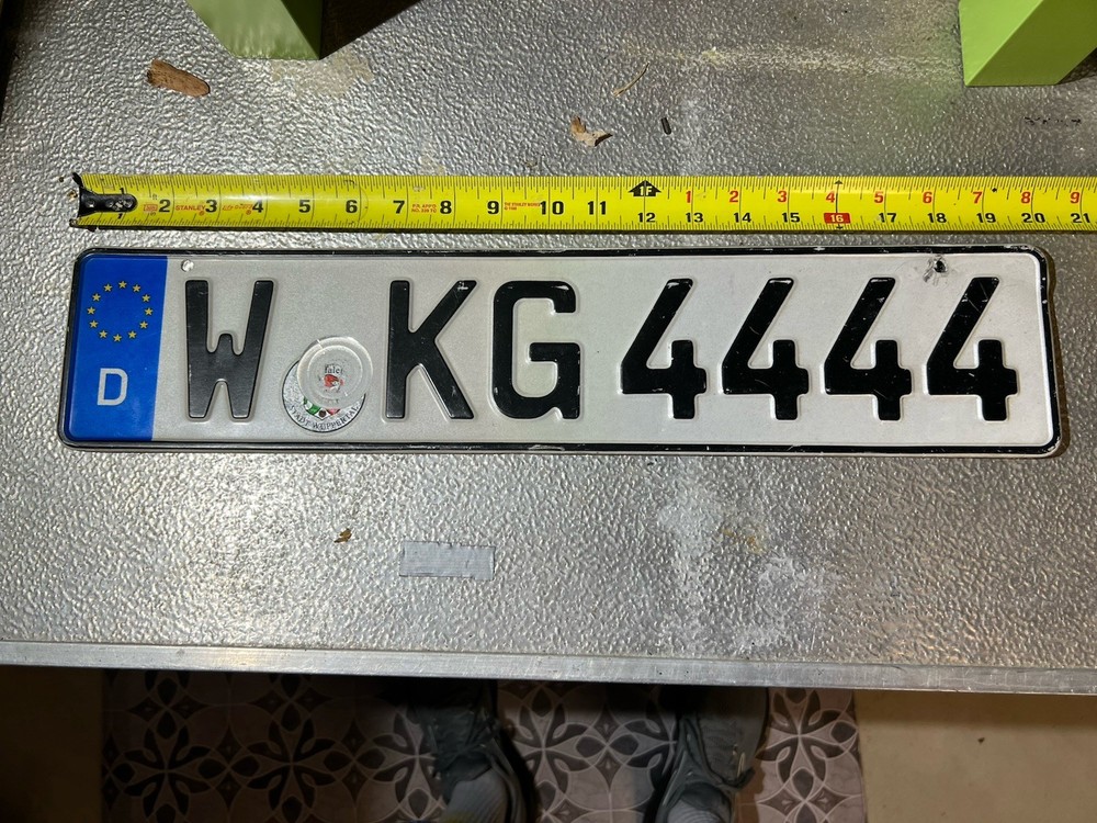 Foreign License Plate