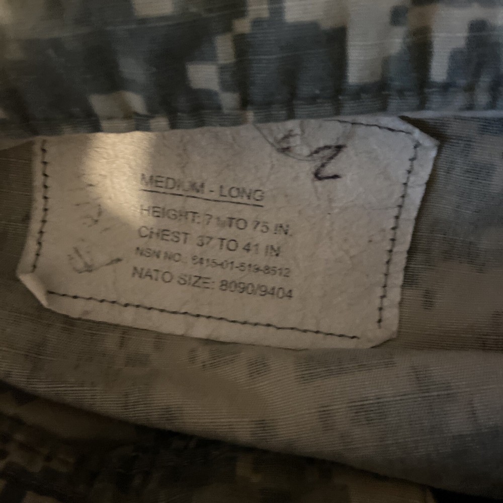 Military jacket medium long nato