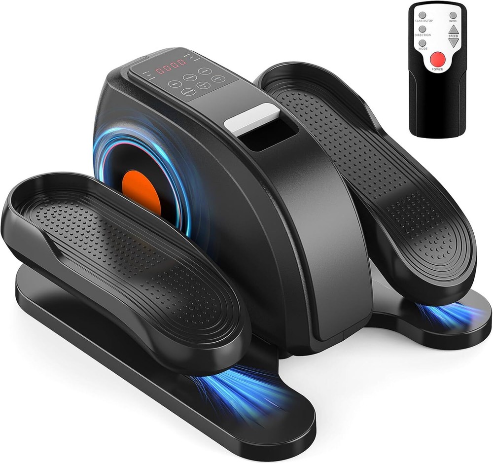 Compact Portable Under Desk Elliptical Machine - Leg Exerciser Adjustable Speed
