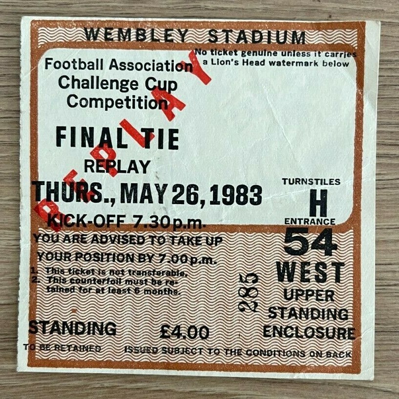VINTAGE, FA Cup Semi Final/Final Ticket Stubs, SOCCER MATCH