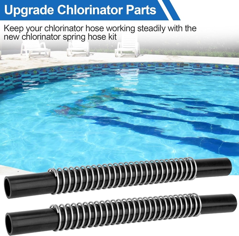 Pool Chlorinator PVC Flexible Tubes with Support Spring Kit