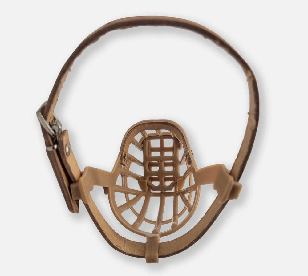 Omni Pet Italian Basket Dog Muzzle Size 5 Tan