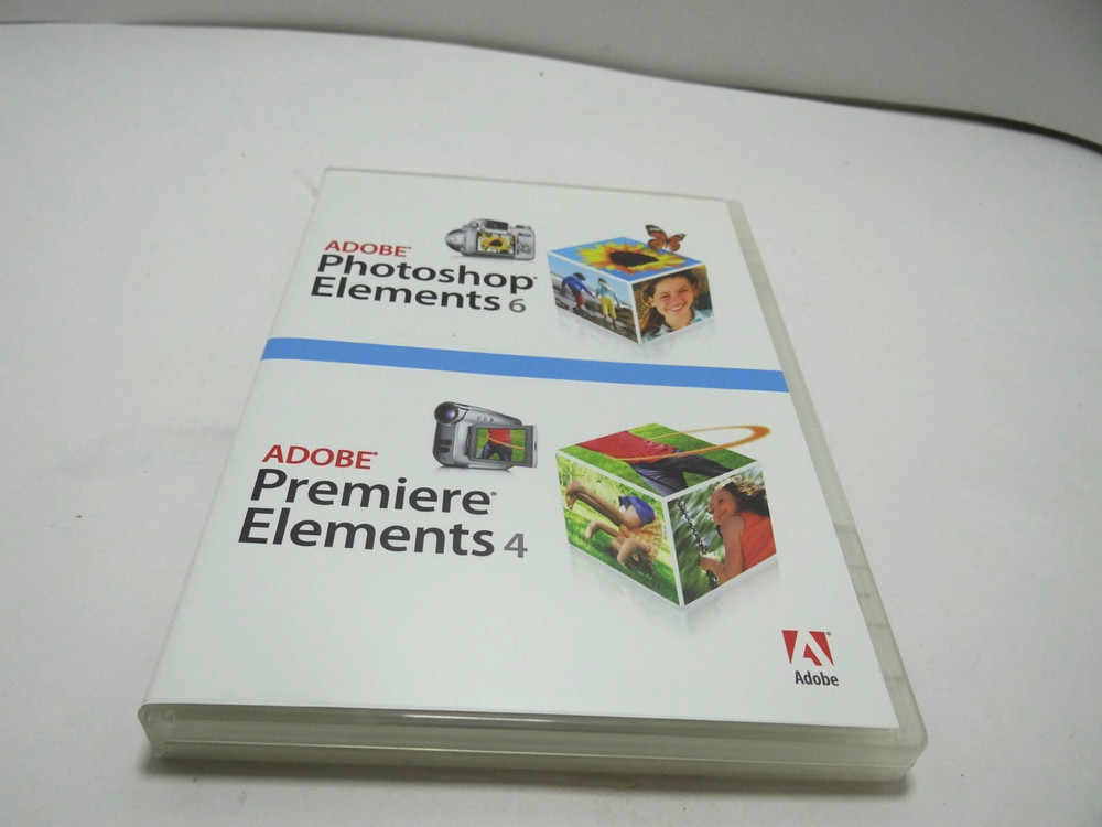 Adobe Photoshop Elements 6 & Premiere Elements 4 PC Clean Discs