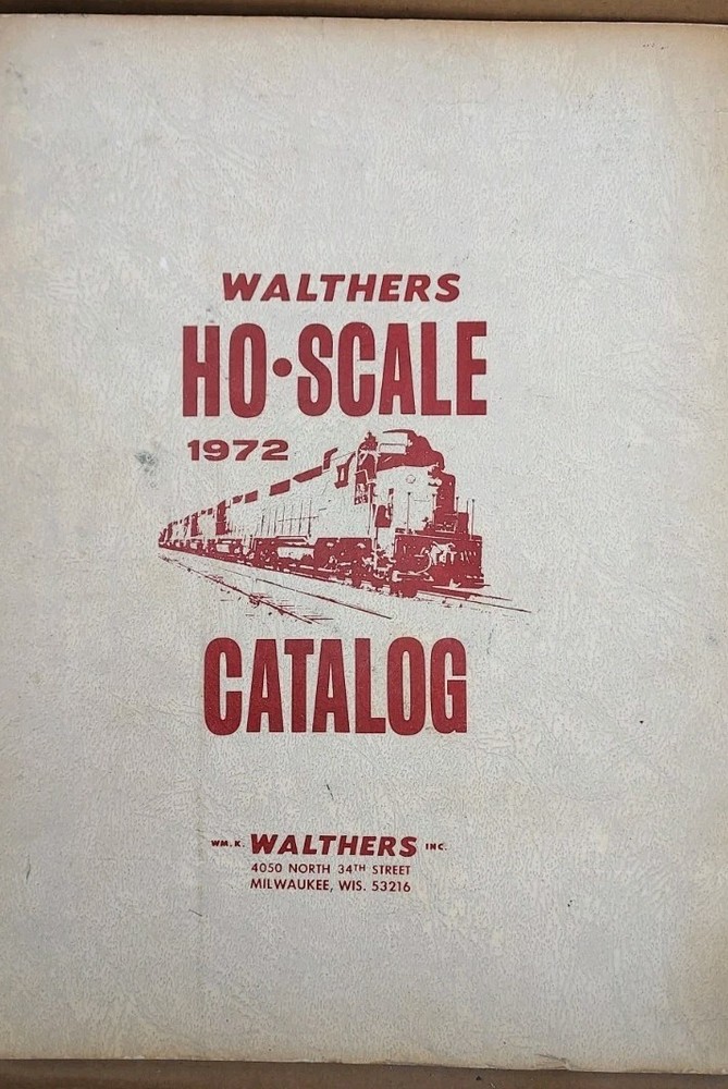 Walthers 1972 Edition Model Railroad Reference Book Catalog HO Scale