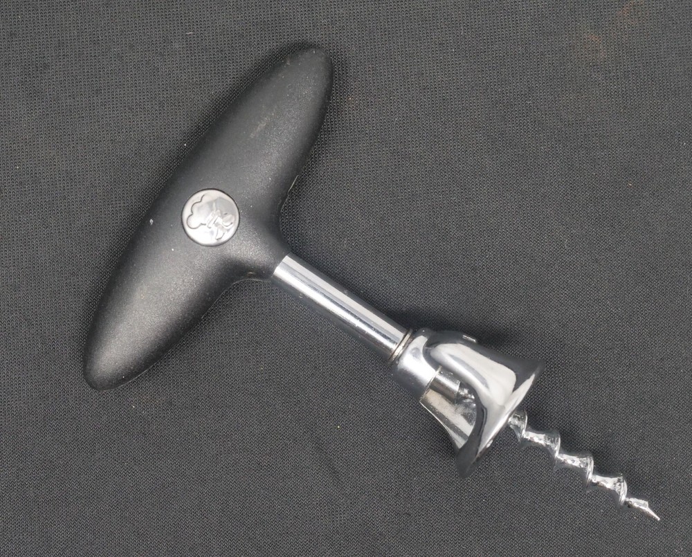 Wine Corkscrew with Black Handle