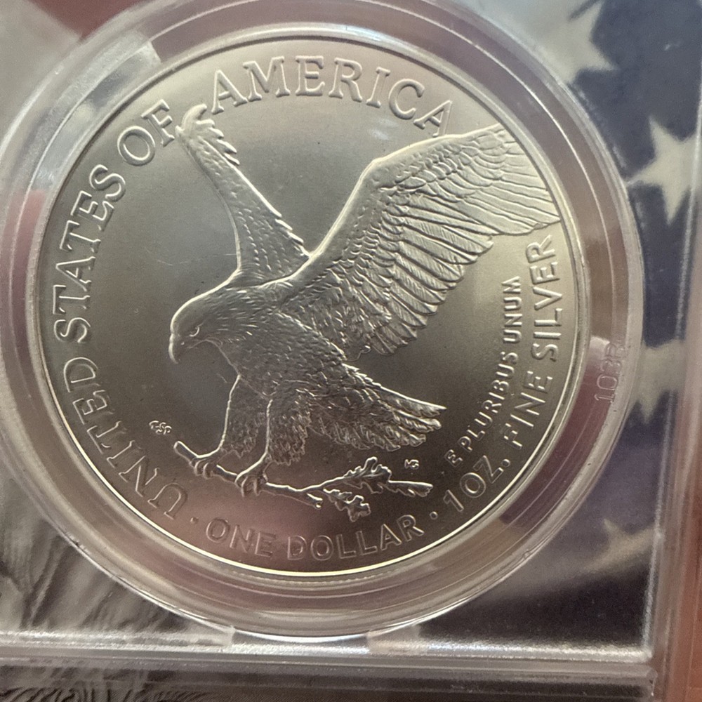 2025 P SILVER EAGLE, FIRST STRIKE, EAGLE PRIVY,MS-70