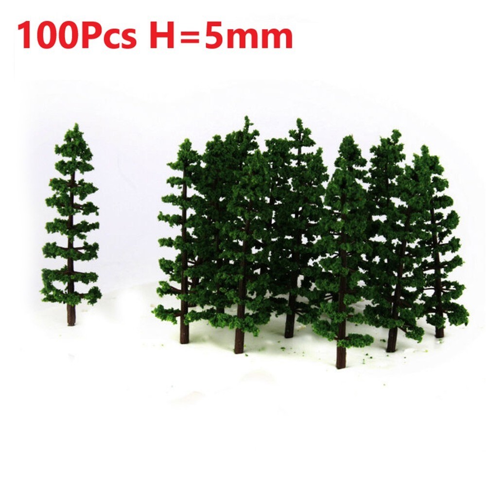 Model Tree Tower Trees 100pcs 50mm Accessories Decoration Model Railway