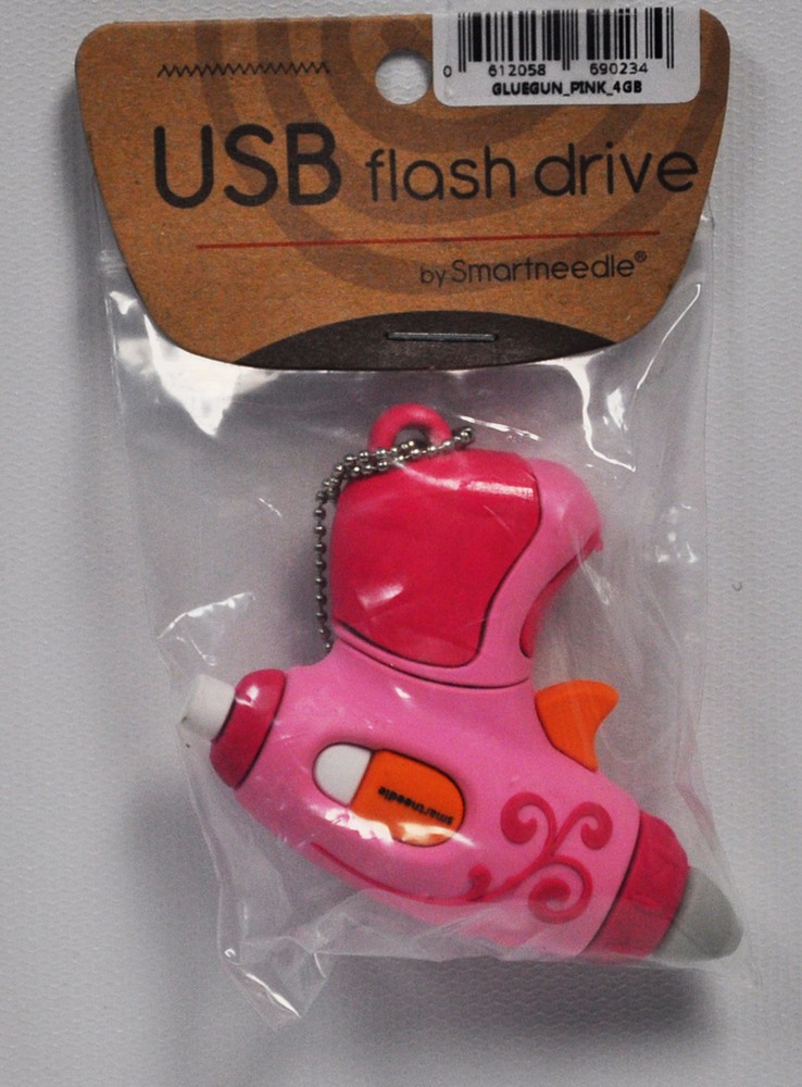 Smartneedle USB 4GB Glue Gun Pink