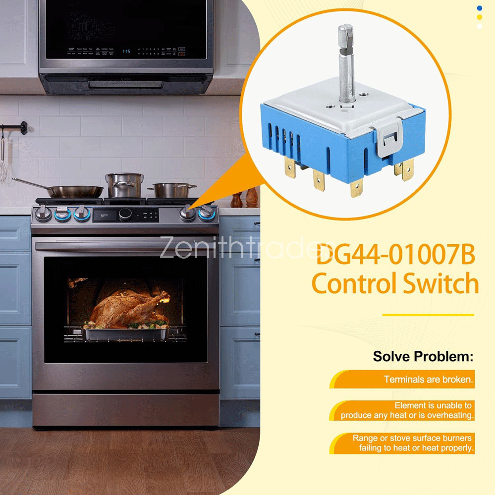 For Samsung DG44-01007B Range Surface Element Control Switch, Regulator