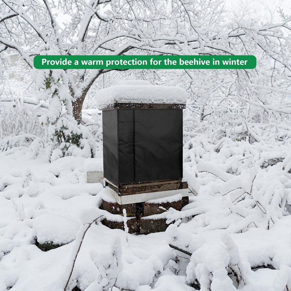 codree 8 Frame Winter Bee Hive Wrap 1 Deep Box & 1 Medium Box 600D Oxford Bee...