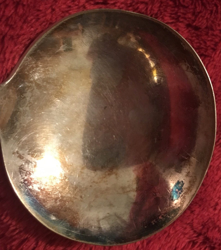 Vintage US Silver Co Three Solid Piece Cream Ladle